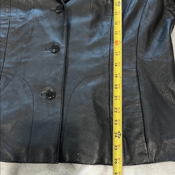 Wilsons Leather Pelle Studio Women's Sleek Black Leather Jacket Sz XL - Picture 9 of 10